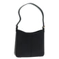 Luxury Burberry Shoulder Bag Leather Black Auth bs15614