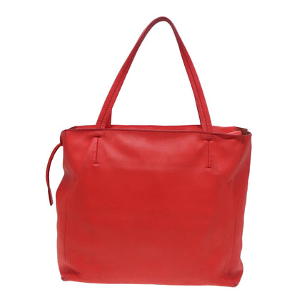 Luxury CELINE Tote Bag Leather Red 15628