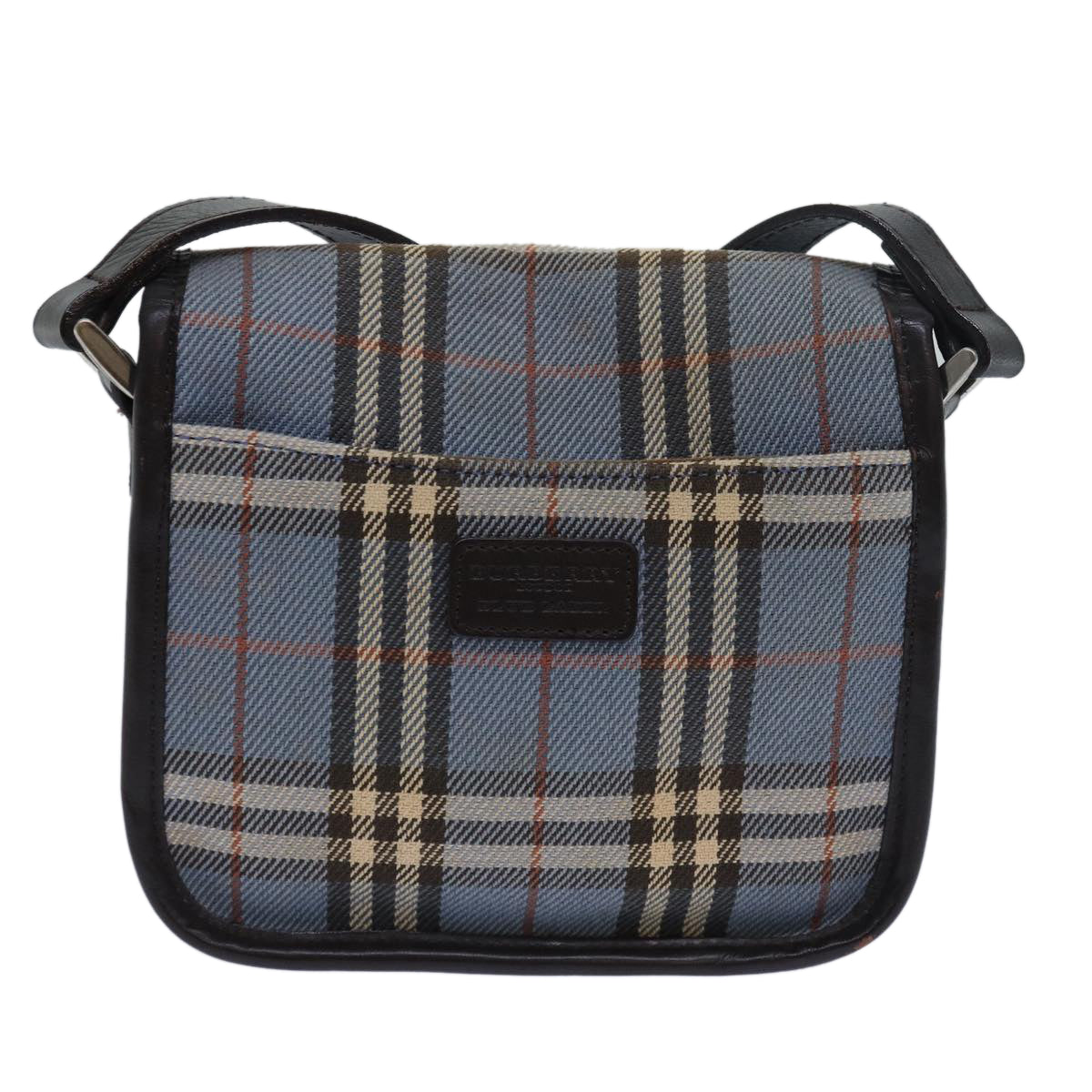 Burberry Nova Label Canvas Brown Shoulder Bag