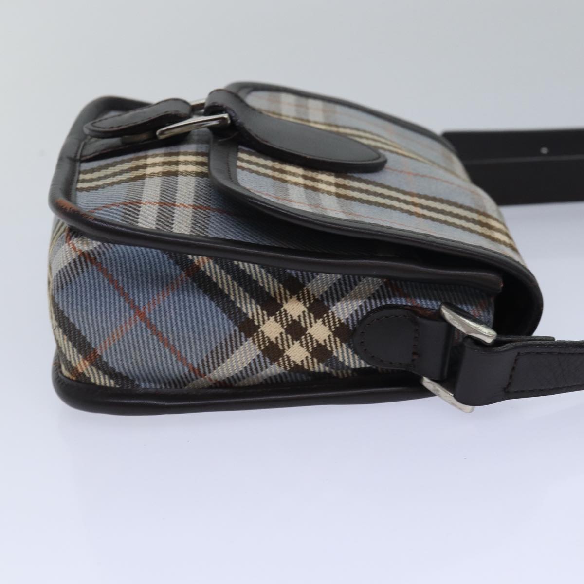 Burberry Nova Label Canvas Brown Shoulder Bag
