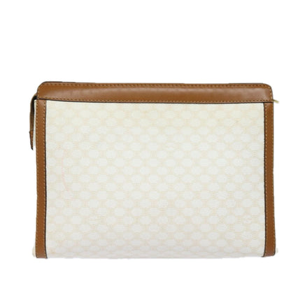 Luxury CELINE Macadam Canvas Clutch Bag PVC Leather Whe 15682