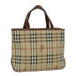 Burberry Nova Auth Leather Beige Handbag Style 4