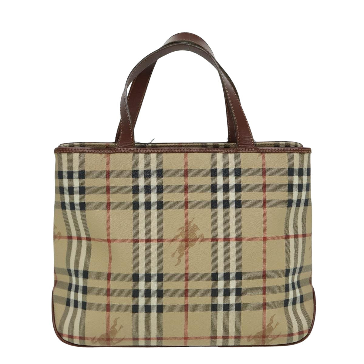 Burberry Nova Auth Leather Beige Handbag Style 4
