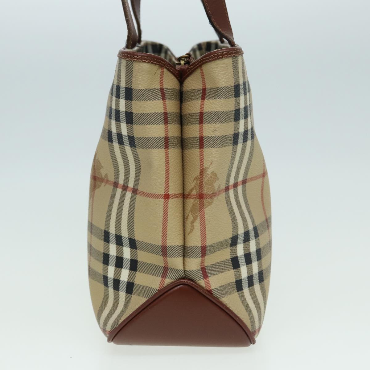 Burberry Nova Auth Leather Beige Handbag Style 4