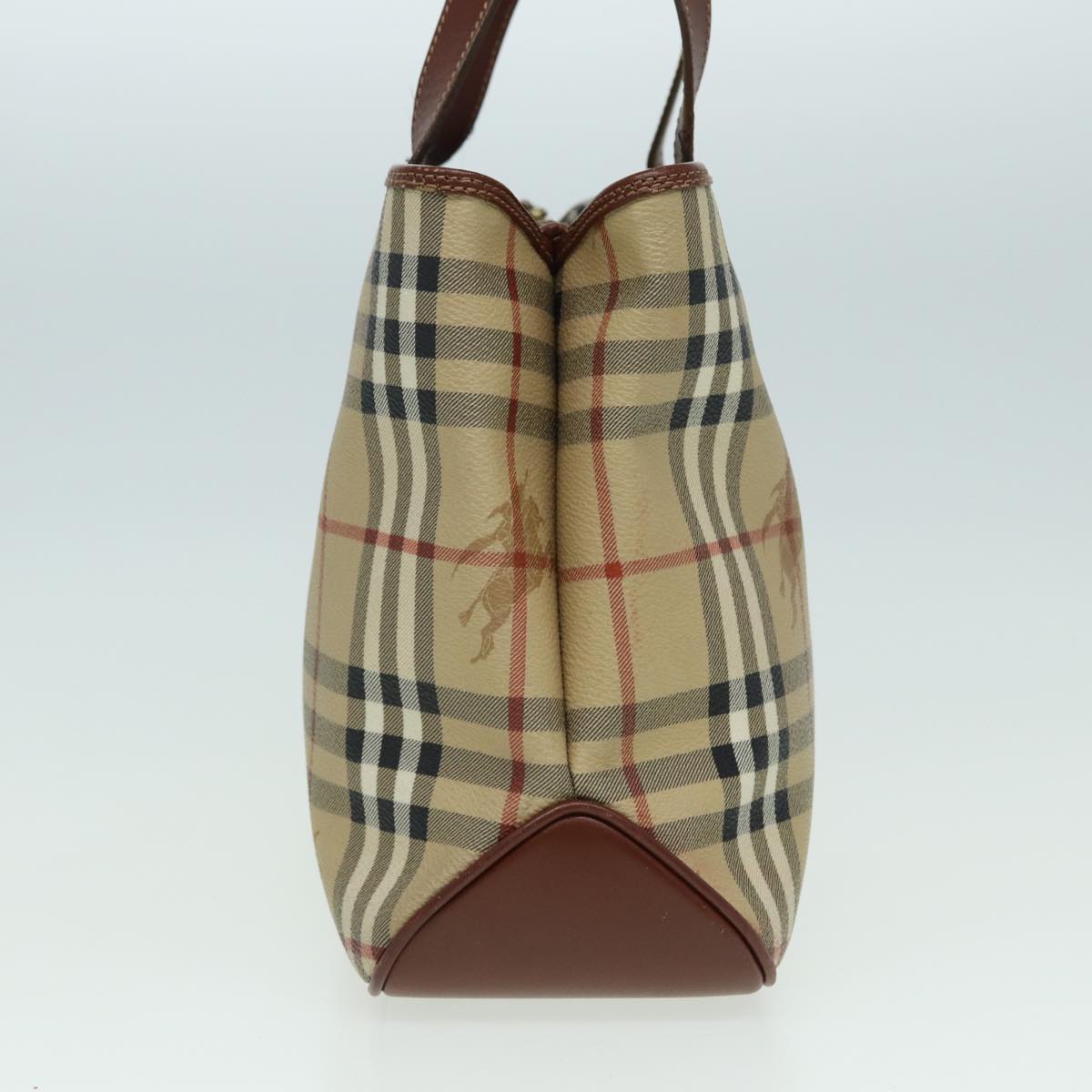 Burberry Nova Auth Leather Beige Handbag Style 4