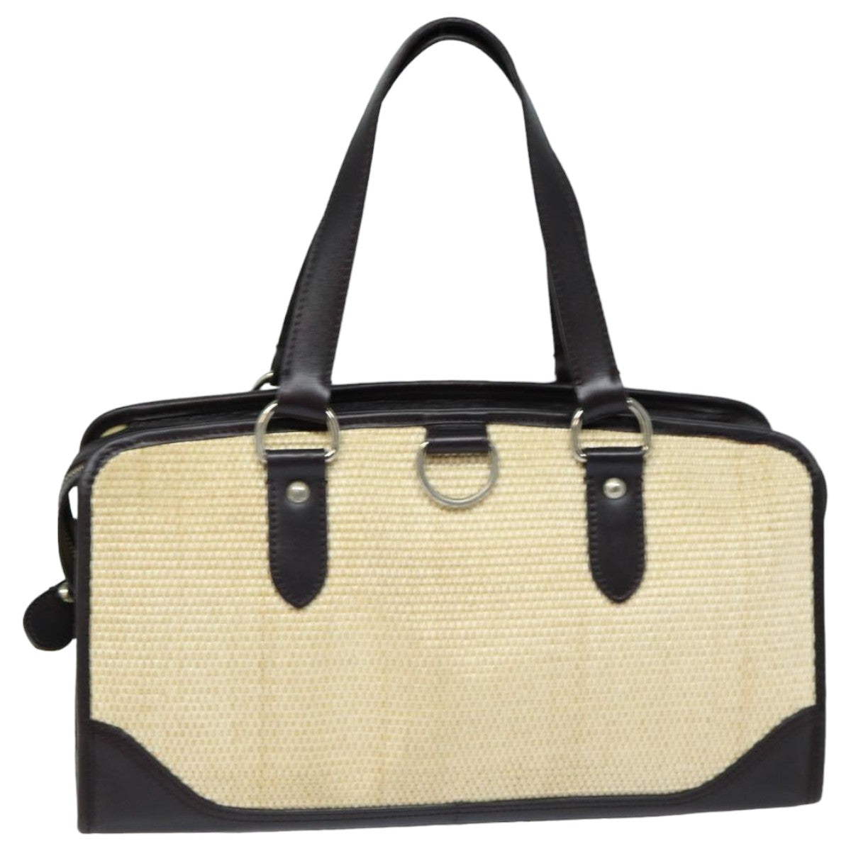 Burberry Straw Auth Beige Tote Bag