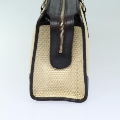 Burberry Straw Auth Beige Tote Bag