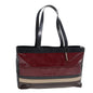 Luxury Burberry Tote Bag Enamel Red Auth bs16116