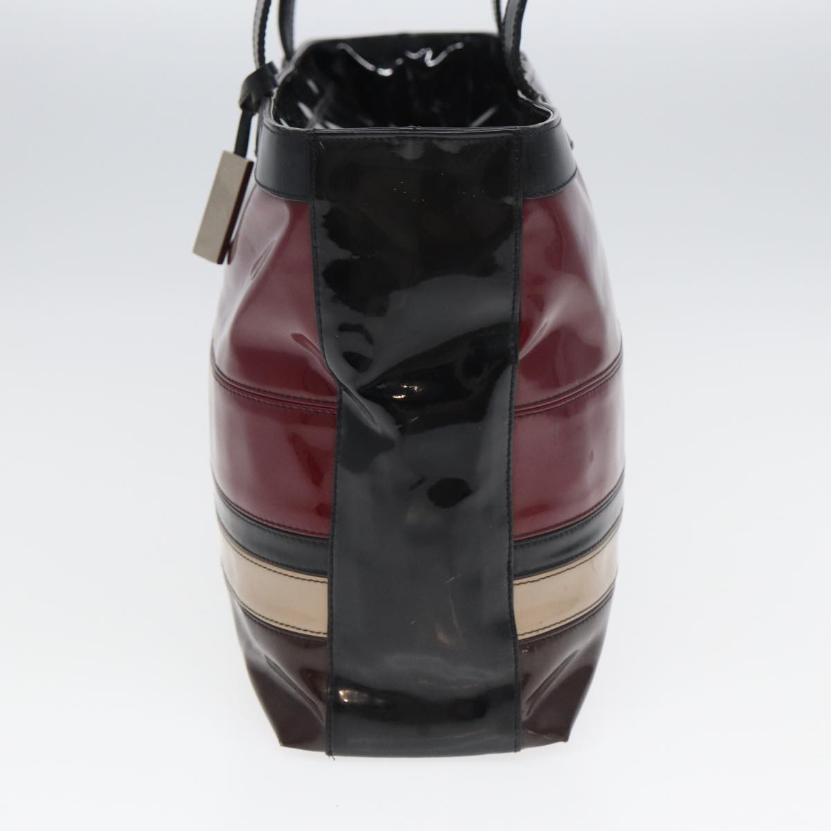 Burberry Enamel Auth Red Tote Bag