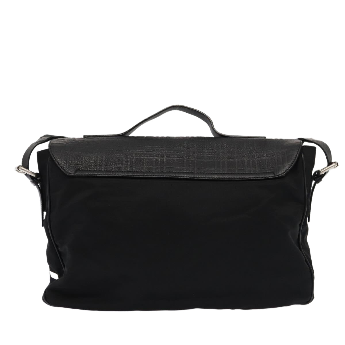 Burberry Nova Auth Leather Black Handbag Style 3