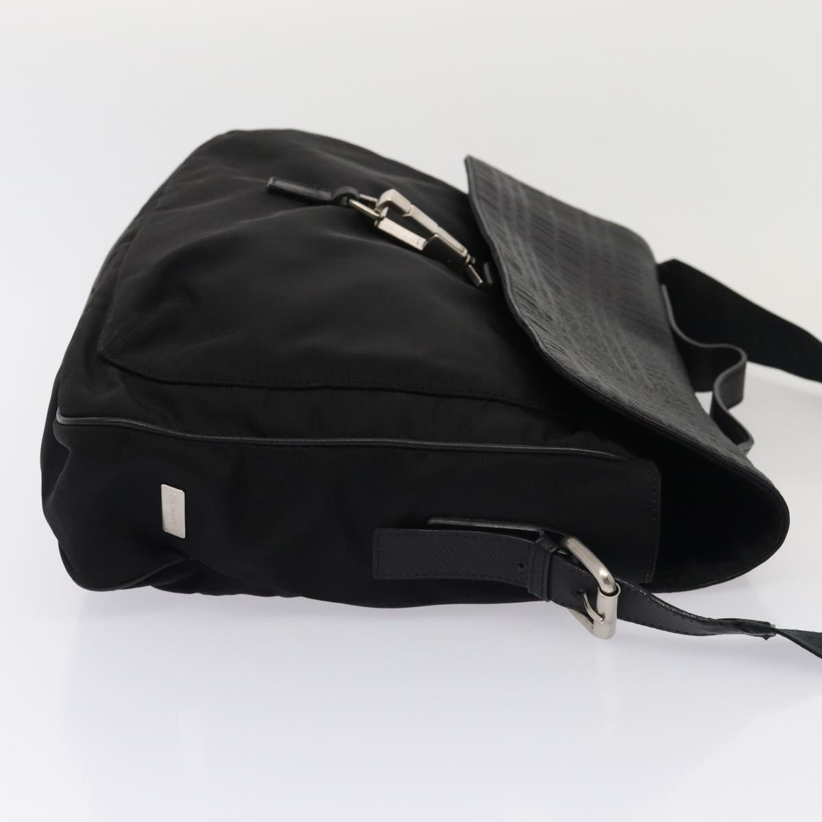 Burberry Nova Auth Leather Black Handbag Style 3