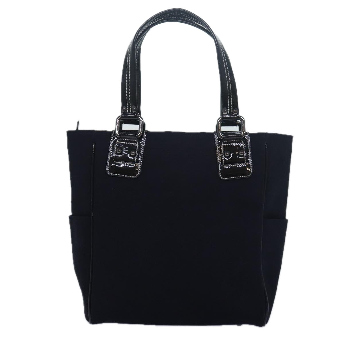 Burberry Auth Canvas Black Tote Bag