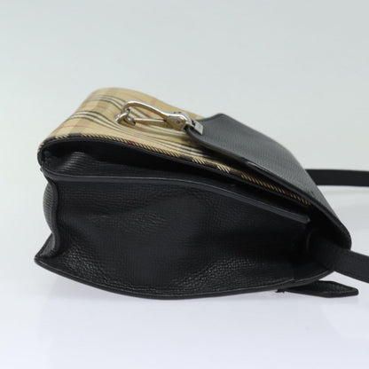 Burberry Nova Auth Leather Black Shoulder Bag Style 2