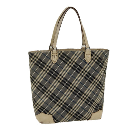 Burberry Nova Label Canvas Blue Tote Bag