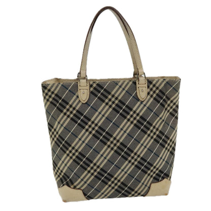 Burberry Nova Label Canvas Blue Tote Bag