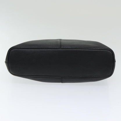 Burberry BurberrySs Auth Leather Black Handbag Style 4