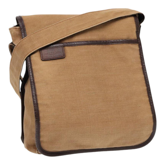 Burberry Auth Canvas Beige Shoulder Bag