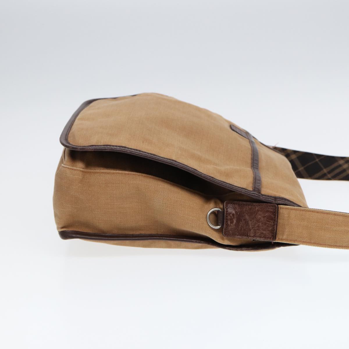 Burberry Auth Canvas Beige Shoulder Bag