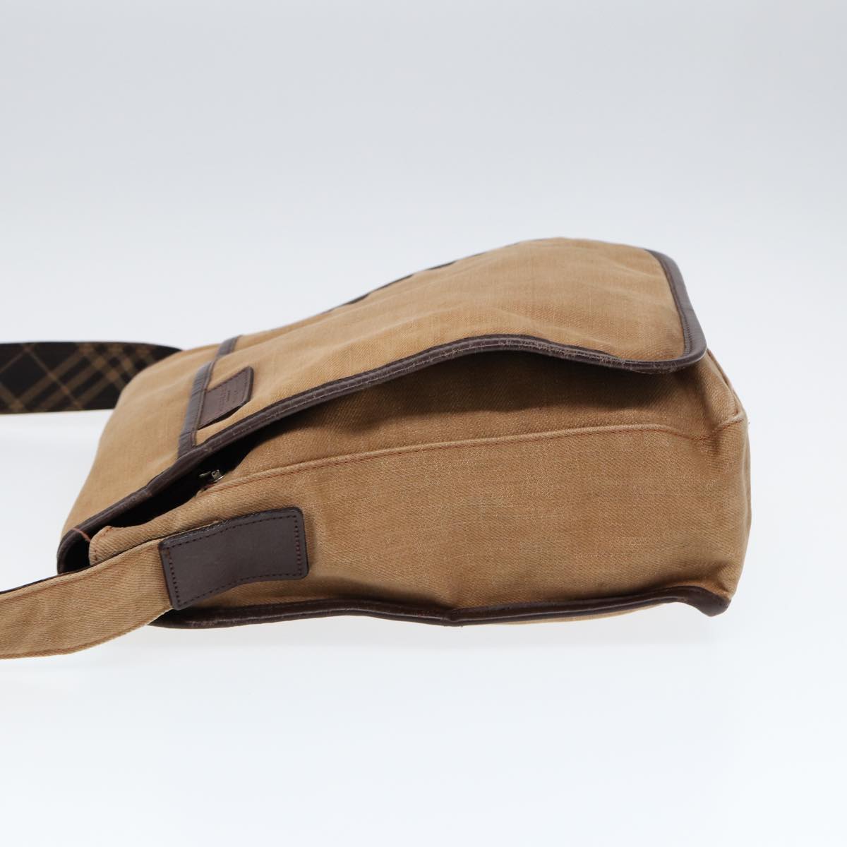 Burberry Auth Canvas Beige Shoulder Bag
