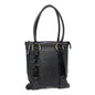 Luxury Burberry Shoulder Bag Leather Black Gold Auth bs17314