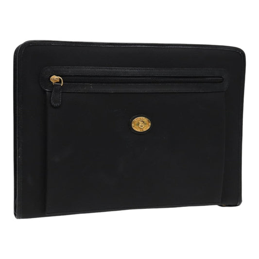 Burberry BurberrySs Auth Leather Black Clutch Bag Style 11