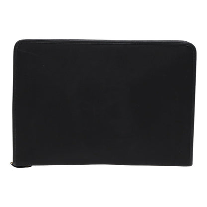Burberry BurberrySs Auth Leather Black Clutch Bag Style 11