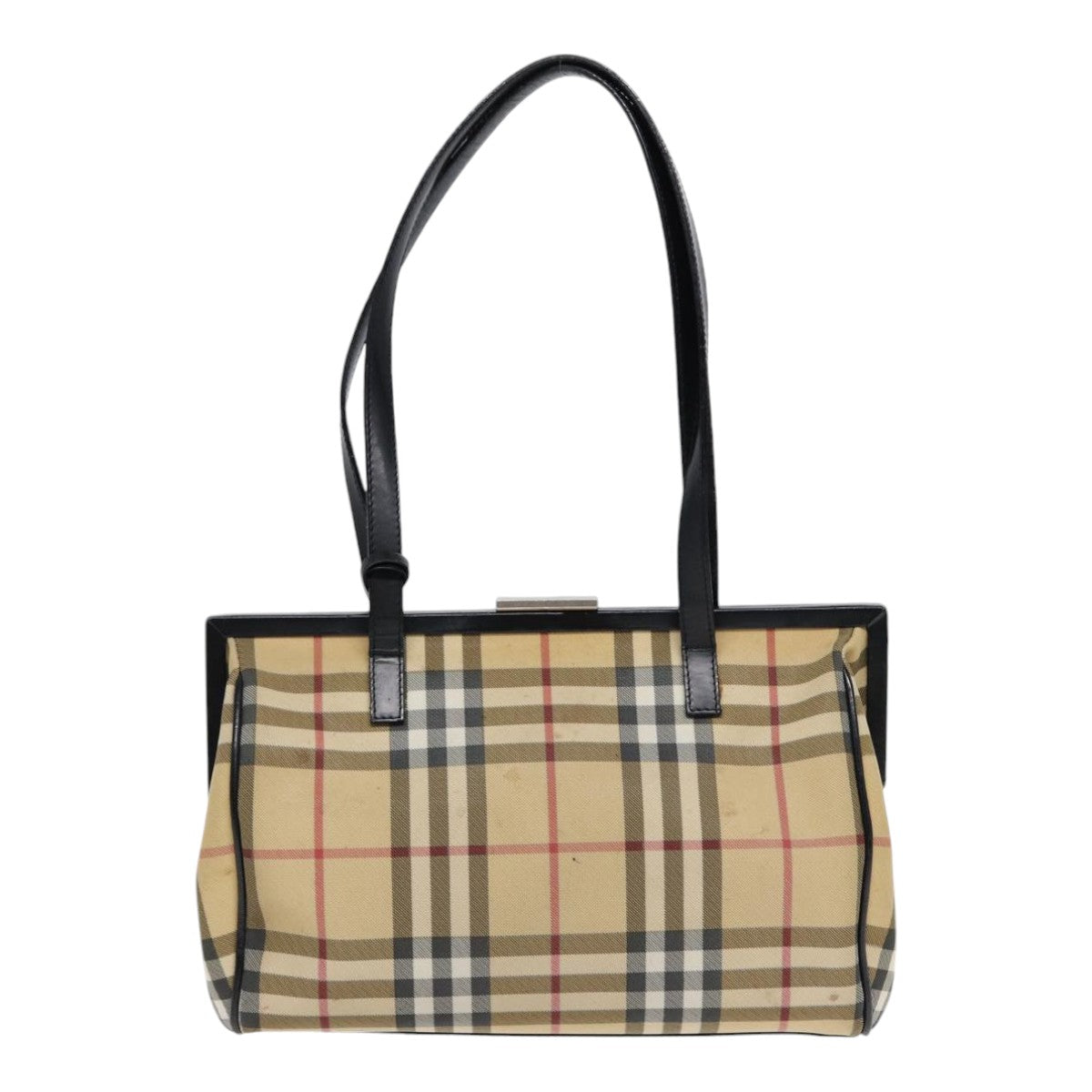 Burberry Nova Auth Leather Beige Shoulder Bag Style 7