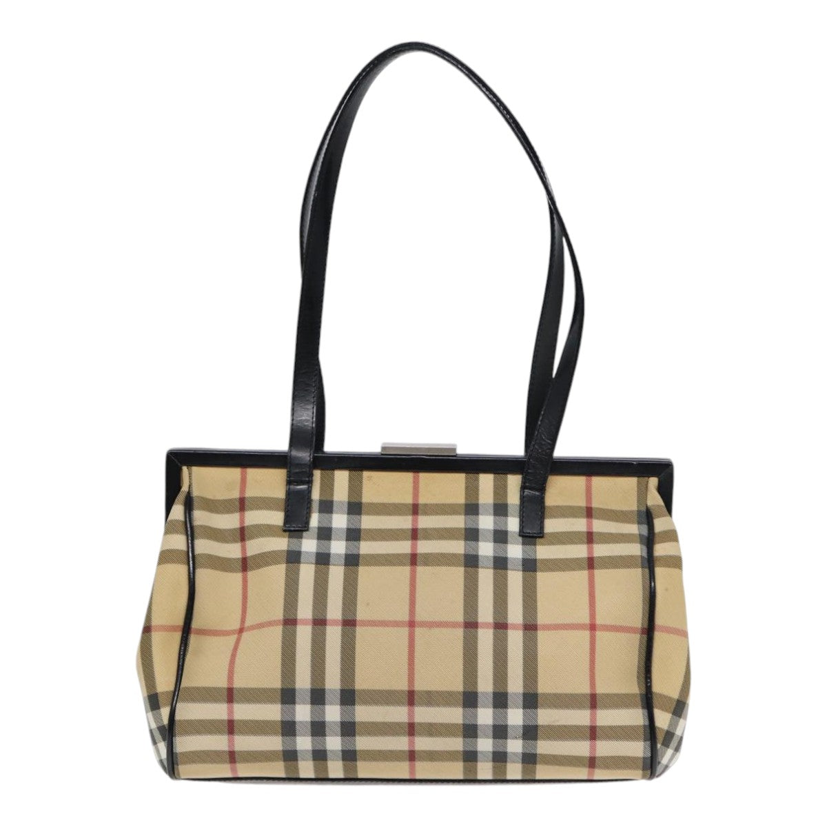 Burberry Nova Auth Leather Beige Shoulder Bag Style 7