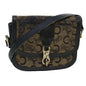 Luxury CELINE C Macadam Canvas Shoulder Bag Navy 5114