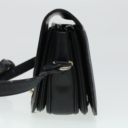 Luxury CELINE C Macadam Canvas Shoulder Bag Navy 5114