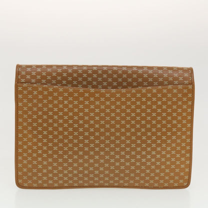 Luxury CELINE Shoulder Chain Clutch Bag Leather 2Set Brown Whe 5313