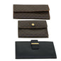 Luxury CELINE Macadam Canvas Wallet PVC Leather 3Set Brown Black  5381