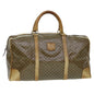 Luxury CELINE Macadam Canvas Boston Bag Beige 5458
