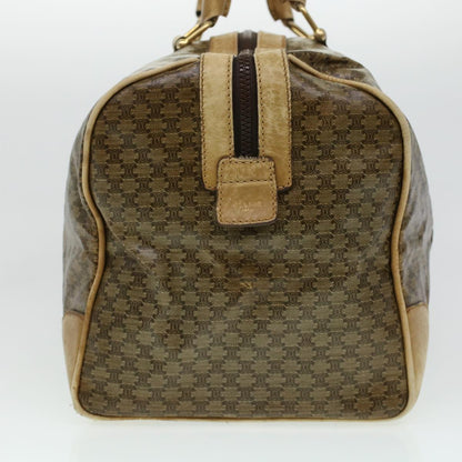 Luxury CELINE Macadam Canvas Boston Bag Beige 5458