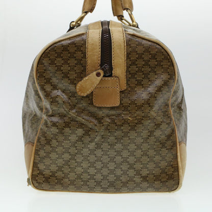 Luxury CELINE Macadam Canvas Boston Bag Beige 5458