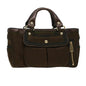 Luxury CELINE Hand Bag Nylon Brown 5493
