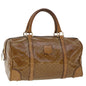 Luxury CELINE Macadam Canvas Boston Bag Coated Canvas Brown 6013
