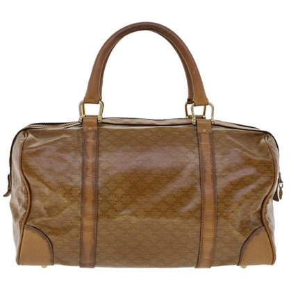 Luxury CELINE Macadam Canvas Boston Bag Coated Canvas Brown 6013