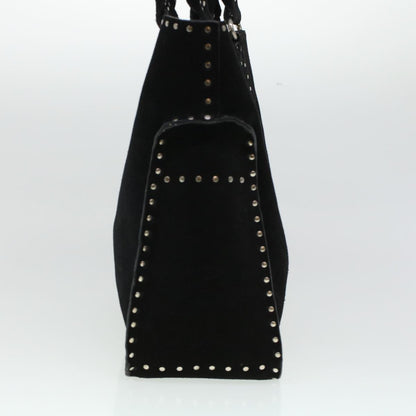 Luxury CELINE Hand Bag Suede Black 6034
