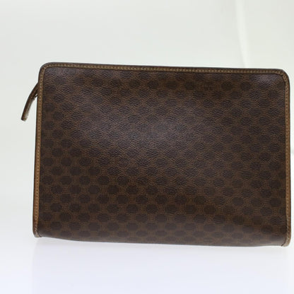 Luxury CELINE Cartier Macadam Canvas Clutch Bag Leather 3Set Wine Red Brown 6276