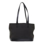Luxury CELINE C Macadam Canvas Tote Bag Leather Black 6508