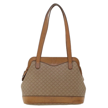 Luxury CELINE Macadam Canvas Pouch Shoulder Bag 2Set Beige 6571
