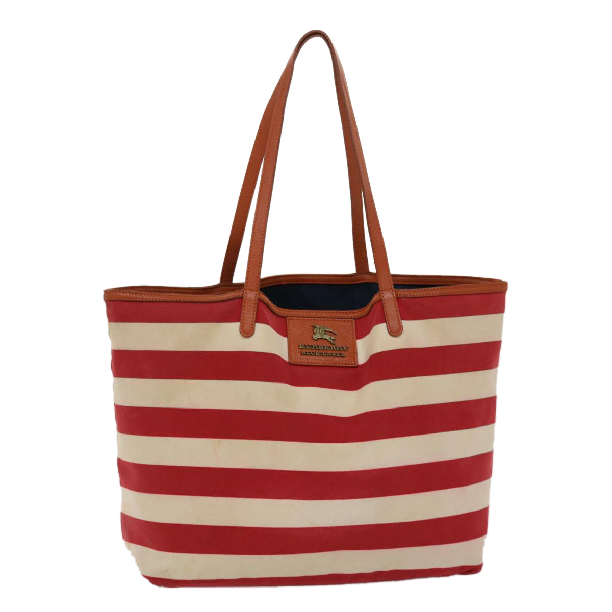 Burberry Label Auth Canvas Black Tote Bag Style 2