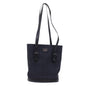 Luxury Burberry Nova Check Shoulder Bag Nylon Leather Black Auth bs6954