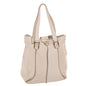 Luxury CELINE Shoulder Bag Leather Beige 6966