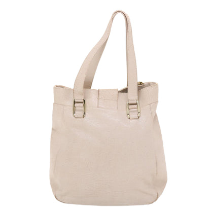 Luxury CELINE Shoulder Bag Leather Beige 6966