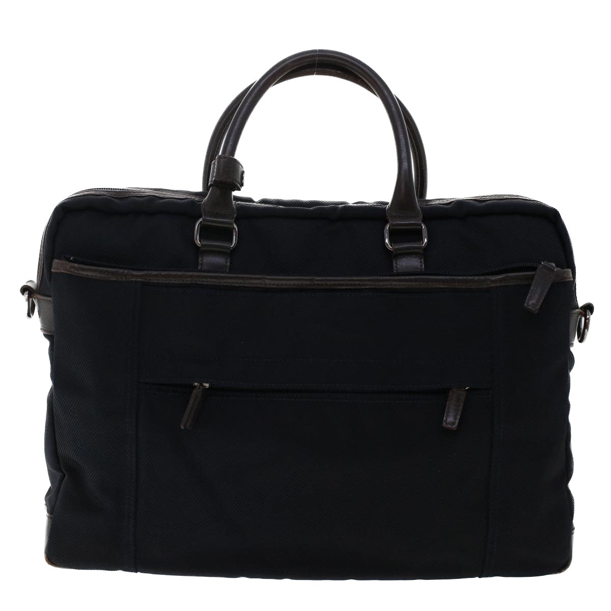 Burberry Label Auth Nylon Black Handbag
