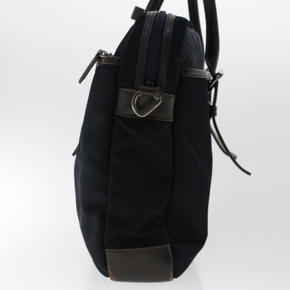 Burberry Label Auth Nylon Black Handbag