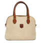 Luxury CELINE Macadam Canvas Hand Bag PVC Leather Whe 7123