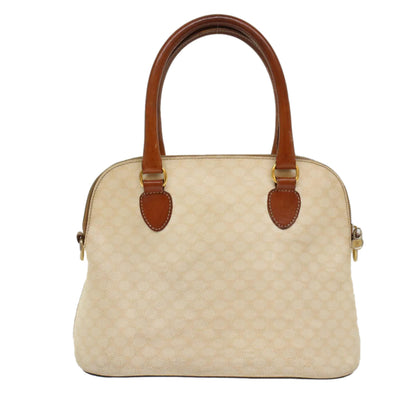 Luxury CELINE Macadam Canvas Hand Bag PVC Leather Whe 7123
